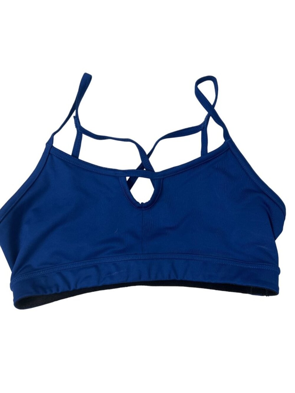 Zella Blue Strappy Back Sports Bra Navy Royal Blue